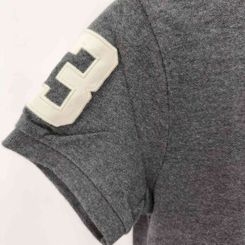 ポロバイラルフローレン Polo by RALPH LAUREN CUSTOM FIT ビッグポニー刺繍 袖ナンバリングポロシャツ レディース import:XS