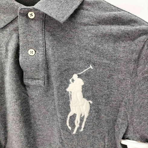 ポロバイラルフローレン Polo by RALPH LAUREN CUSTOM FIT ビッグポニー刺繍 袖ナンバリングポロシャツ レディース import:XS