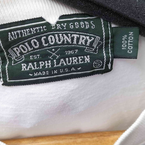 ポロジーンズカンパニーラルフローレン POLO JEANS COMPANY RALPH LAUREN 90S MADE IN USA プリント S/S Tシャツ メンズ JPN:S