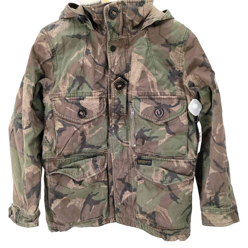 アバクロンビーアンドフィッチ Abercrombie & Fitch 内側ボア フーデッド ミリタリージャケット メンズ import:XS