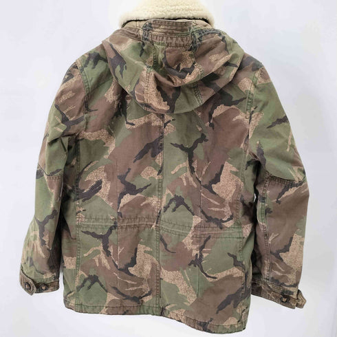 アバクロンビーアンドフィッチ Abercrombie & Fitch 内側ボア フーデッド ミリタリージャケット メンズ import:XS