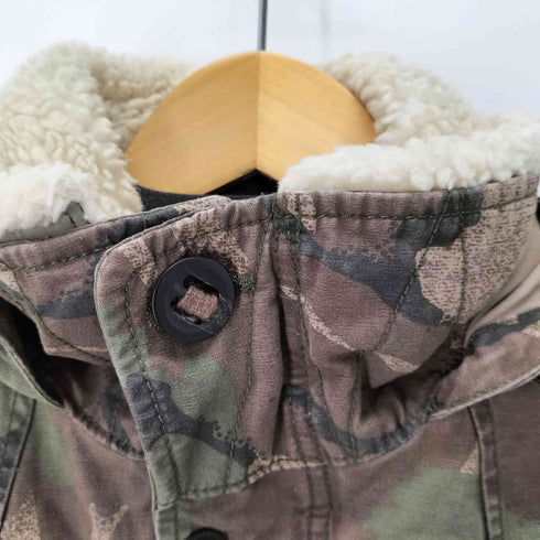 アバクロンビーアンドフィッチ Abercrombie & Fitch 内側ボア フーデッド ミリタリージャケット メンズ import:XS