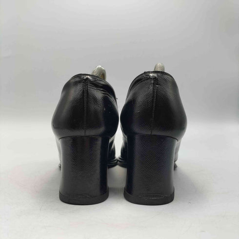 イヴサンローラン Yves Saint Laurent レザー ヒール ローファー レディース 35 1/2
