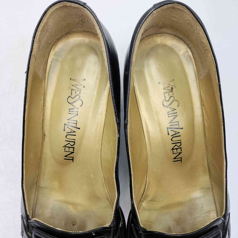 イヴサンローラン Yves Saint Laurent レザー ヒール ローファー レディース 35 1/2