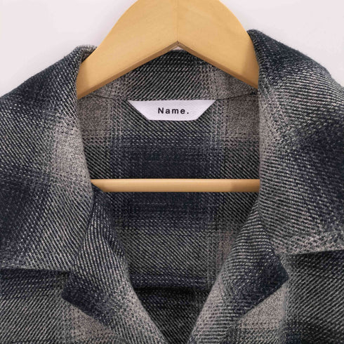 ネーム Name. OMBRE CHECK CUT-O FF BOX SHORT SHIRT メンズ JPN:1