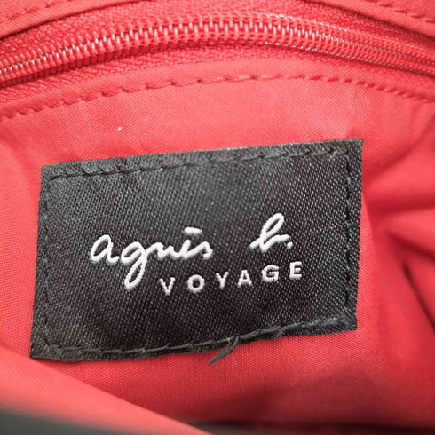 アニエスベーボヤージュ agnes b. VOYAGE ロゴチャーム付ナイロンショルダーバッグ レディース