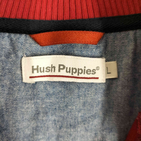 ハッシュパピーズ HUSH PUPPIES ワンポイント刺繍ハーフジップニット メンズ import:L
