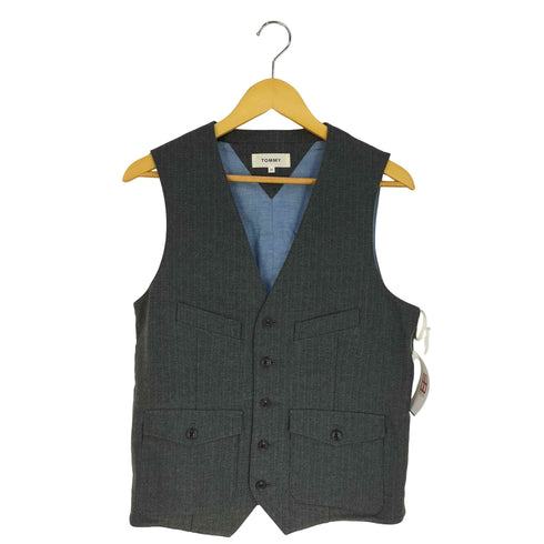 トミー TOMMY ヘリンボーン ベスト メンズ import:M