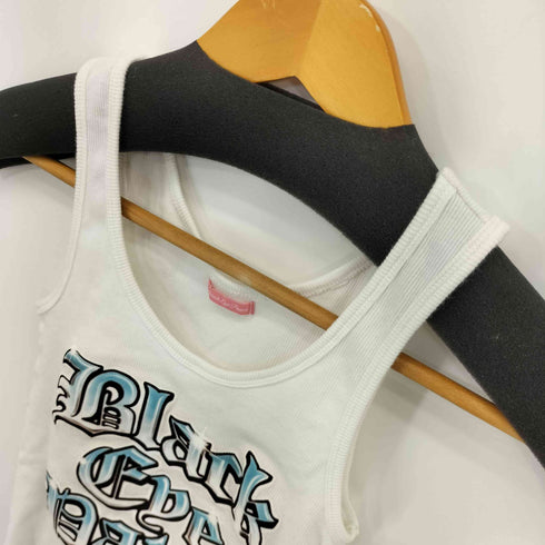 ザブラックアイパッチ THE BLACK EYE PATCH BLACK LETTER AIRBRUSH TANK レディース JPN:S