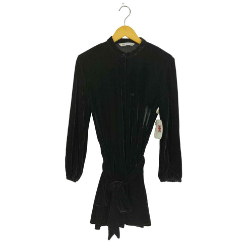 ザラ ZARA ベルベット ミニドレス ワンピース レディース import:M