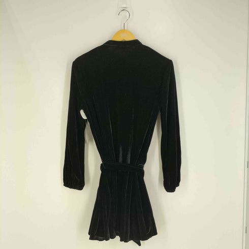 ザラ ZARA ベルベット ミニドレス ワンピース レディース import:M