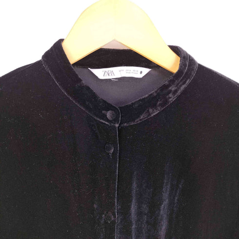 ザラ ZARA ベルベット ミニドレス ワンピース レディース import:M