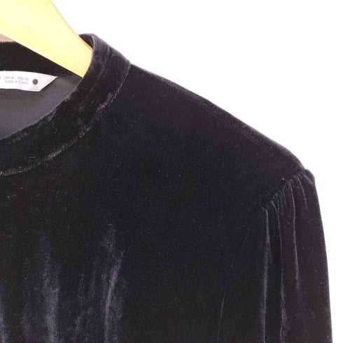 ザラ ZARA ベルベット ミニドレス ワンピース レディース import:M
