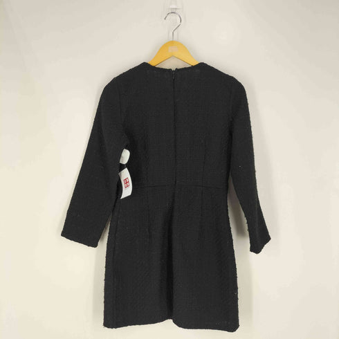 ザラ ZARA TEXTURED DRESS WITH GOLD BUTTONS 金ボタン テクスチャード ドレス ワンピース レディース import:S