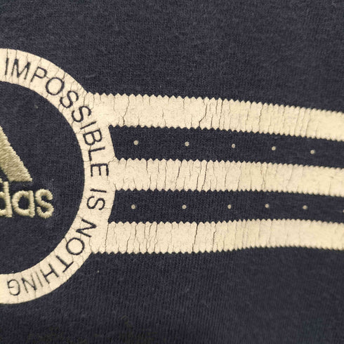 アディダス adidas 90S パフォーマンスロゴ刺繍 スリーストライプス L/S クルーネックTシャツ メンズ