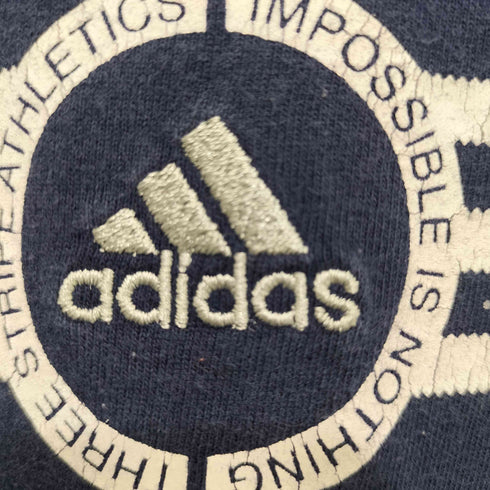 アディダス adidas 90S パフォーマンスロゴ刺繍 スリーストライプス L/S クルーネックTシャツ メンズ