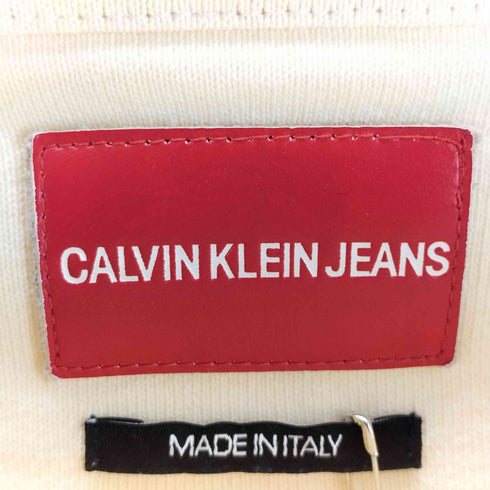 カルバンクラインジーンズ Calvin Klein Jeans ラフシモンズ期 イタリア製 ワッペン スウェット トレーナー メンズ import:L