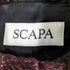 スキャパ SCAPA 総柄 ラメ クロップドブルゾン レディース