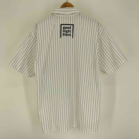 GOOD NIGHT 5TORE フラップポケット ストライプ S/S ワーク シャツ メンズ