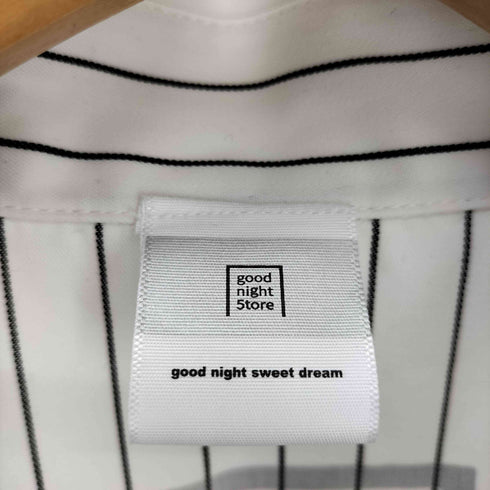 GOOD NIGHT 5TORE フラップポケット ストライプ S/S ワーク シャツ メンズ