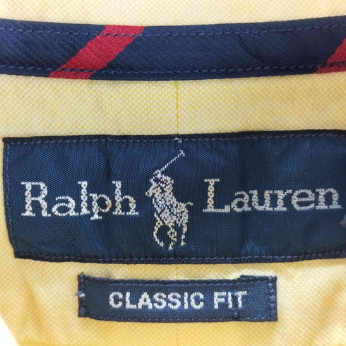 ラルフローレン RALPH LAUREN ボタンダウンシャツ ワンポイント刺繍 メンズ import:M