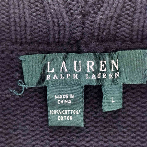ローレンラルフローレン LAUREN RALPH LAUREN ショールカラー ダッフルコットンカーディガン レディース JPN:L