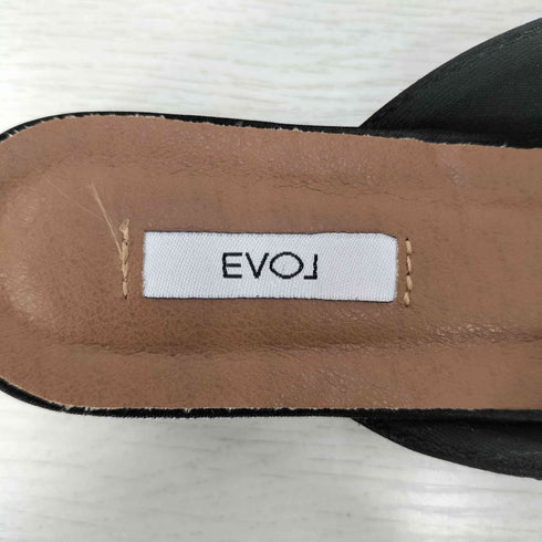 イーボル EVOL リボン ヒールミュール パンプス レディース M