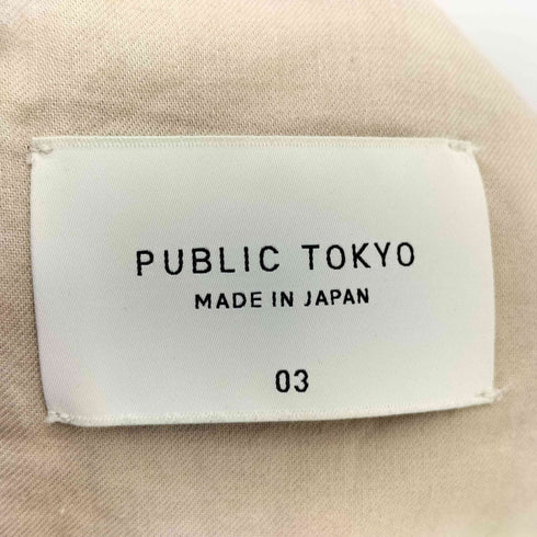 パブリックトウキョウ PUBLIC TOKYO 1タック スラックス パンツ メンズ JPN:3