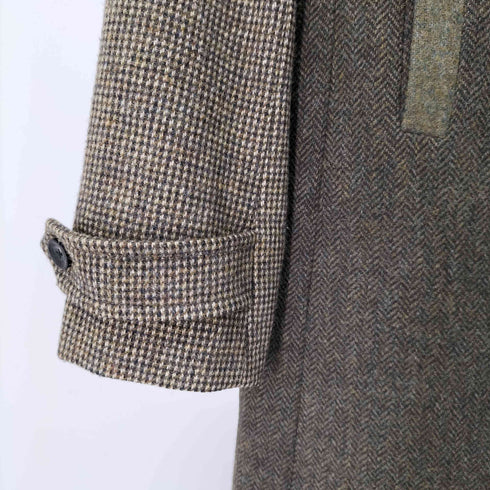 ポールスミスブラック Paul Smith BLACK Moon社製 ツイード ウールダブルコート レディース 38