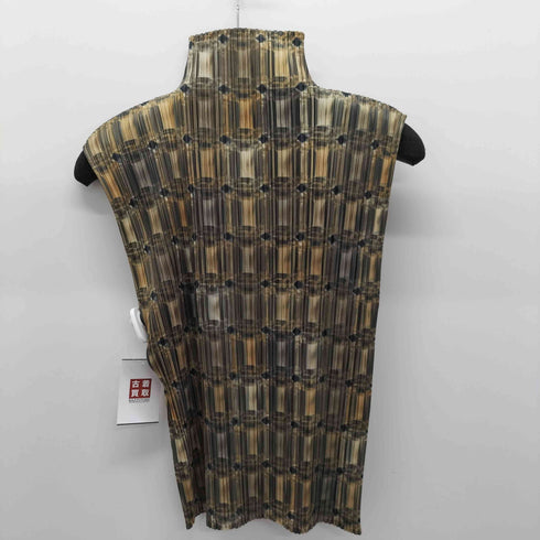 プリーツプリーズイッセイミヤケ PLEATS PLEASE ISSEY MIYAKE 宝石柄 ノースリーブ プリーツカットソー レディース 3