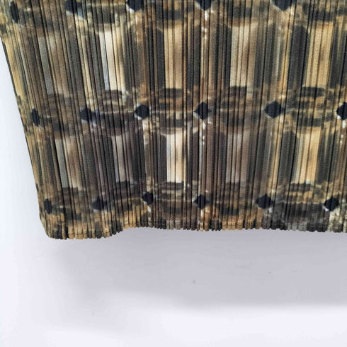 プリーツプリーズイッセイミヤケ PLEATS PLEASE ISSEY MIYAKE 宝石柄 ノースリーブ プリーツカットソー レディース 3