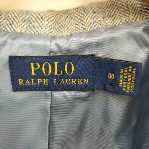 ポロラルフローレン POLO RALPH LAUREN ヘリンボーンネップ3Bテーラードジャケット レディース 00