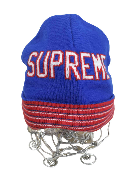 シュプリーム Supreme 14AW ロゴプリントニット帽 メンズ
