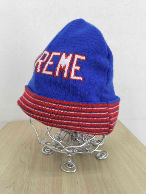 シュプリーム Supreme 14AW ロゴプリントニット帽 メンズ