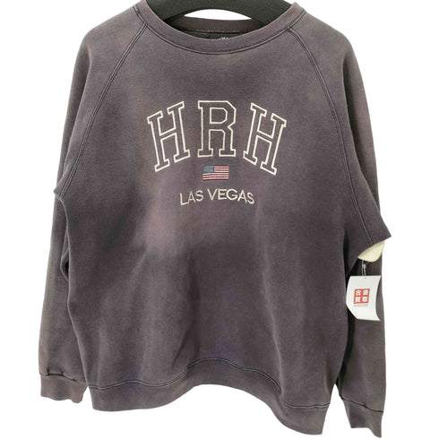 ハードロックホテル Hard rock HOTEL USA製 刺繍スウェットプルオーバー フェード メンズ L/XL