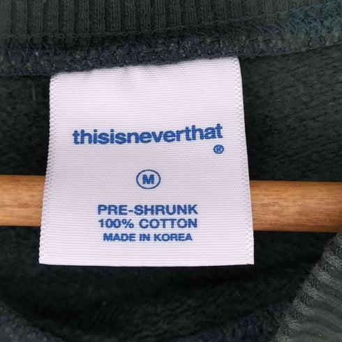 ディスイズネバーザット thisisneverthat ロゴ刺繍 クルーネックスウェット メンズ JPN:M