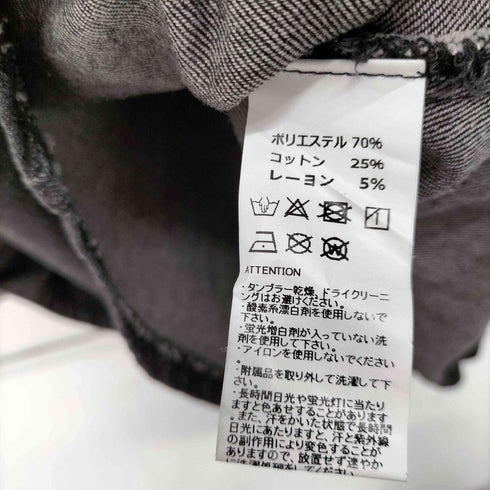 アビトーキョー ABITOKYO ウエストマークスクエアネックデニムロングワンピース レディース JPN:M