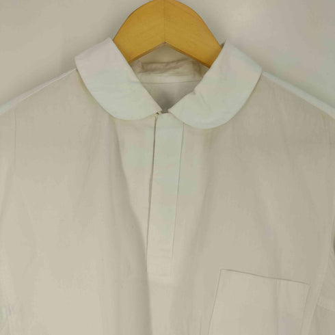 ローブドシャンブルコムデギャルソン robe de chambre COMME des GARCONS 90s ラウンドカラー ハーフボタン コットン ブラウス レディース