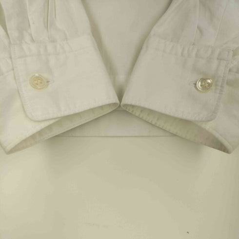 ローブドシャンブルコムデギャルソン robe de chambre COMME des GARCONS 90s ラウンドカラー ハーフボタン コットン ブラウス レディース