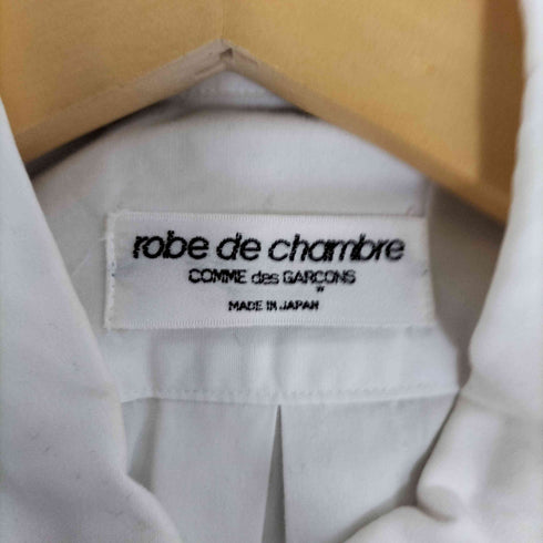 ローブドシャンブルコムデギャルソン robe de chambre COMME des GARCONS 90s ラウンドカラー ハーフボタン コットン ブラウス レディース