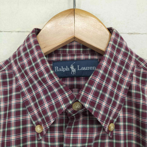 ラルフローレン RALPH LAUREN ポニー刺繍オックスフォードチェックシャツ メンズ JPN:S