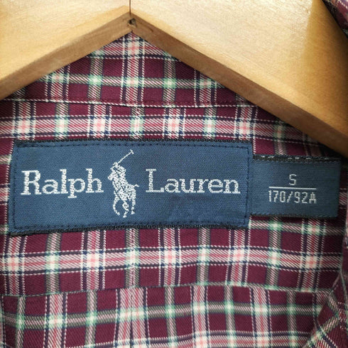 ラルフローレン RALPH LAUREN ポニー刺繍オックスフォードチェックシャツ メンズ JPN:S