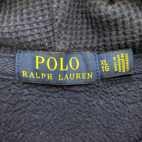 ポロラルフローレン POLO RALPH LAUREN ポニー刺繍 フード裏サーマル 裏起毛ジップアップフーディ メンズ JPN:XL