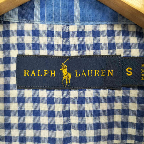 ラルフローレン RALPH LAUREN ポニー刺繍オックスフォードタータンチェックシャツ メンズ JPN:S