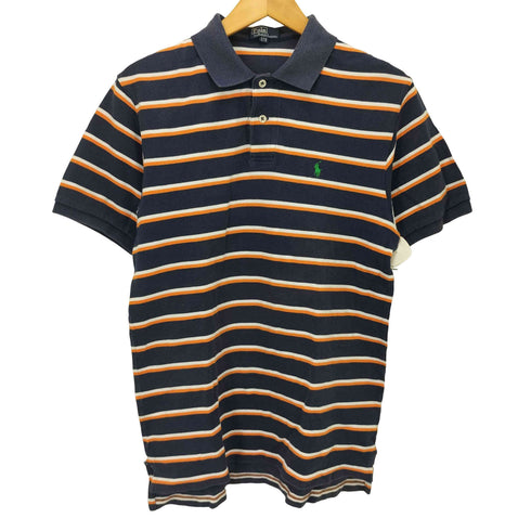 ポロバイラルフローレン Polo by RALPH LAUREN ポニー刺繍 マルチボーダーポロシャツ レディース 170