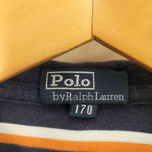 ポロバイラルフローレン Polo by RALPH LAUREN ポニー刺繍 マルチボーダーポロシャツ レディース 170