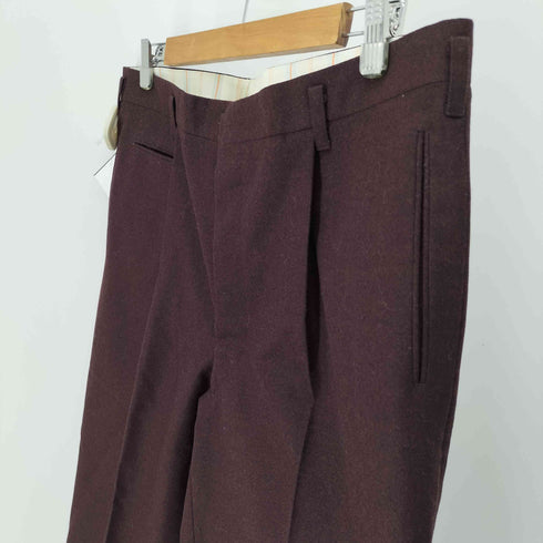 70-80S YZIP 1タック ウール スラックス パンツ メンズ