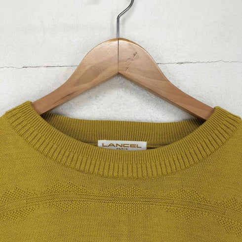 ランセル LANCEL フロント刺繍クルーネックニット メンズ