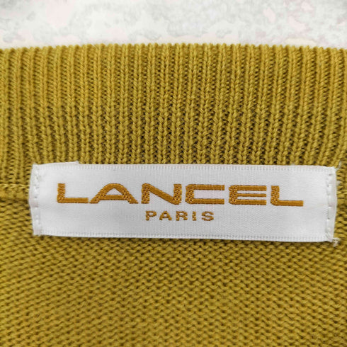ランセル LANCEL フロント刺繍クルーネックニット メンズ