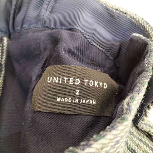 ユナイテッドトウキョウ UNITED TOKYO ストライプ 1タック スラックスパンツ メンズ